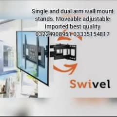 led wall mount moveable stand