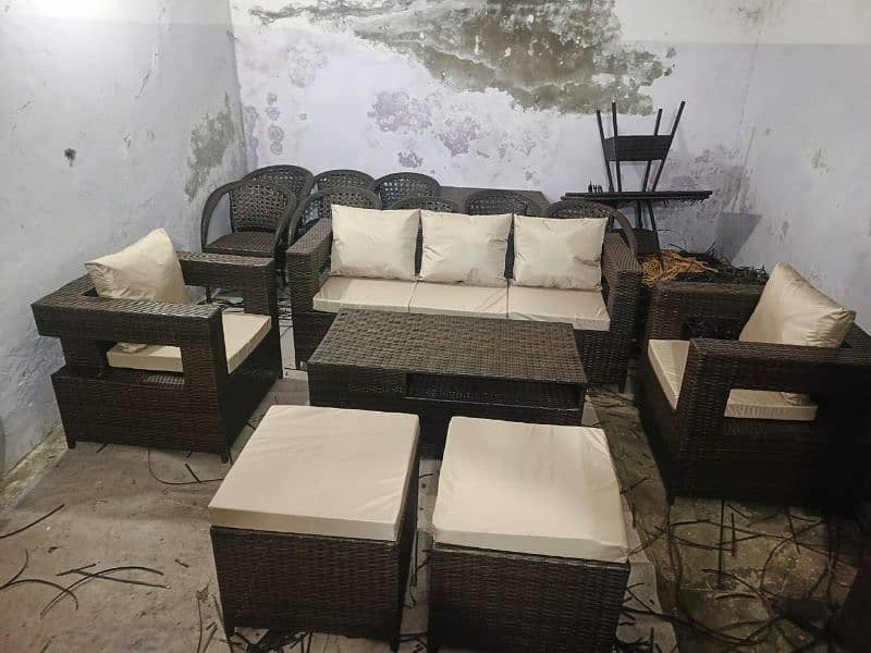 Garden chairs/rattan sofa sets/dining tables/UPVC outdoor furniture 4