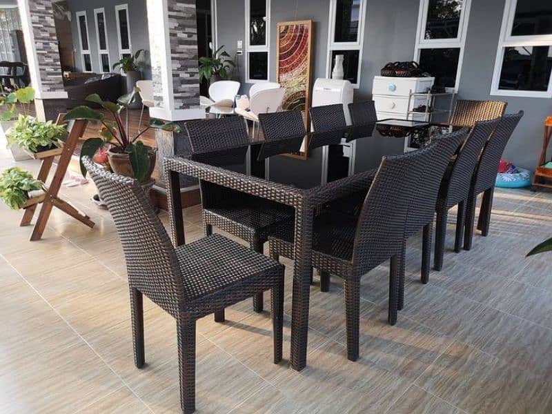 Garden chairs/rattan sofa sets/dining tables/UPVC outdoor furniture 11