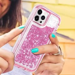 Shockproof Case for Iphone 13 with Liquid Glitter Protection.