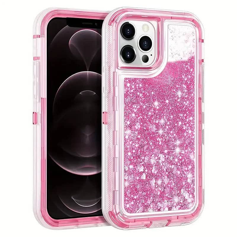 Shockproof Case for Iphone 13 with Liquid Glitter Protection. 3