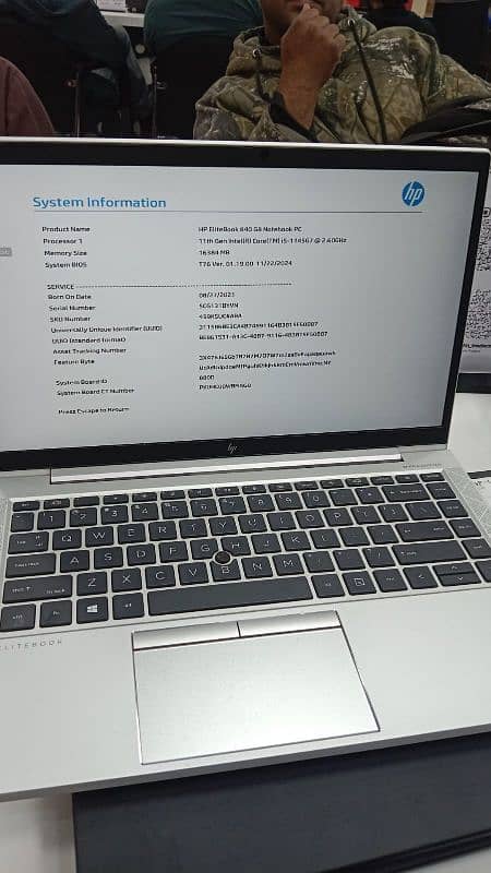 HP 840 G8 Laptop |Core i5-1165G7 | 16 GB| 256 GB 0