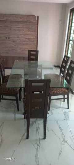 Dining table with chairs