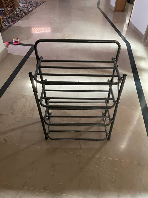 four tier metallic shoe rack 1