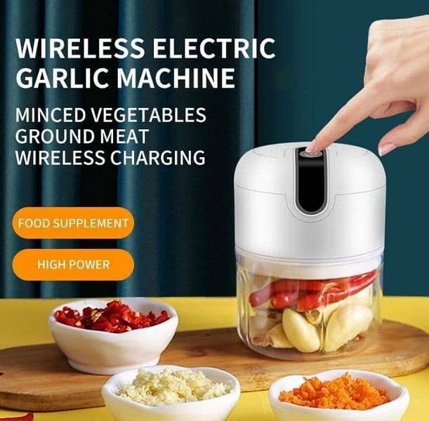 Rechargeable Mini Electric Chopper 250ml capacity 0