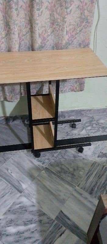 trolley wood study table 0