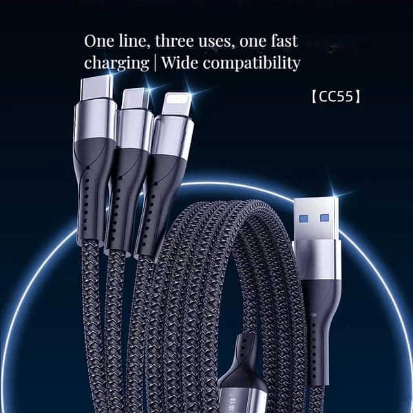 Kujia USB 3 in 1 Fast Charging Cable 1