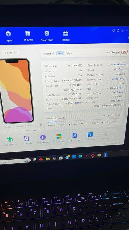 Iphone 13 128GB for sale not oppo vivo infinix tecno redmi samsung mi 8