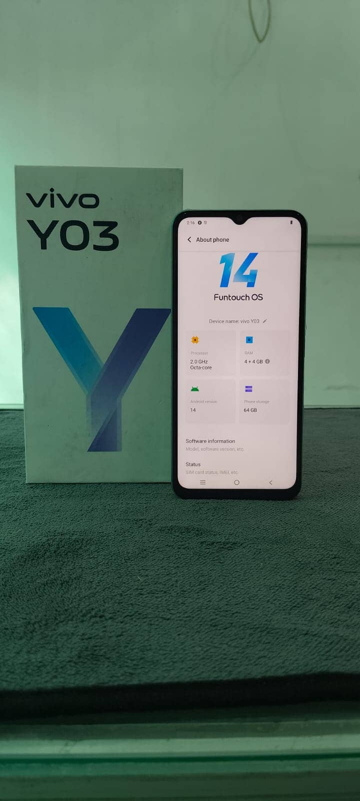 Vivo Y03T Mobile (4+4/64) Full Box 1