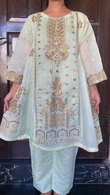 Eid Collection cotton two piece good quality stuff  embroidery wor 5