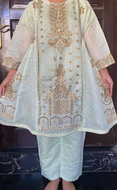 Eid Collection cotton two piece good quality stuff  embroidery wor 6