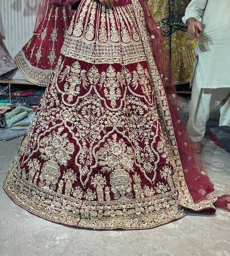 MNR Bridal velvet Lehnga Choli 5