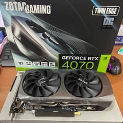 NEW Box ZOTAC Gaming RTX 4070 Twin Edge OC DLSS 3 12GB GDDR6X 192-bit