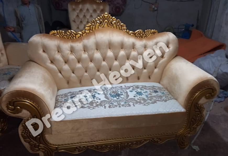 L shape sofa set / 5 seater sofa set / wooden sofa set / luxury sofa 1