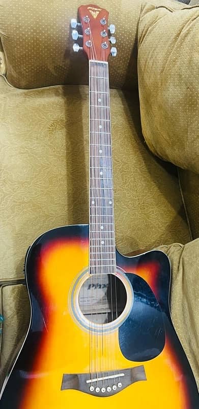 Phyx Semi Acoustic Guitar with Digital Tuner 1