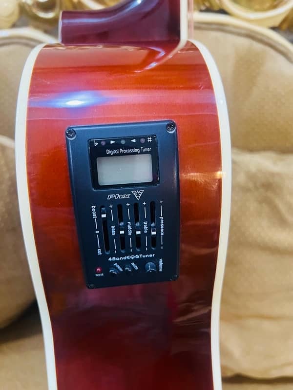 Phyx Semi Acoustic Guitar with Digital Tuner 3