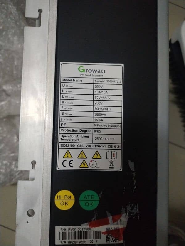 Solax & Growatt rinverter IP 65 (imported) 7