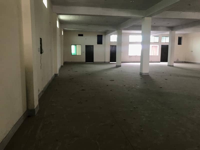 Premium 2.5 Kanal Double-Story Factory for Rent Gajju matta Near Ring Road 5