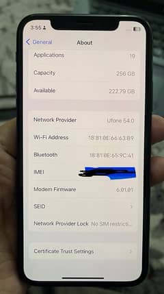 Iphone X 256gb PTA Approved