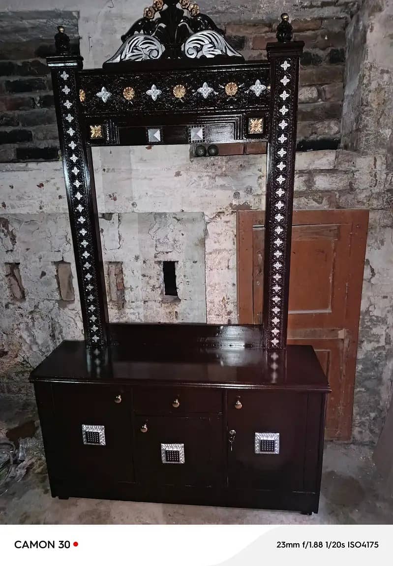 Bed | king size bed | Dressing table with a mirror |Furniture set 1