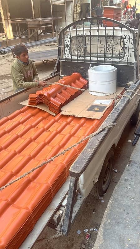 CORUGATED UPVC SHEET , Khaprail on discount in karachi nali wali sheet 10