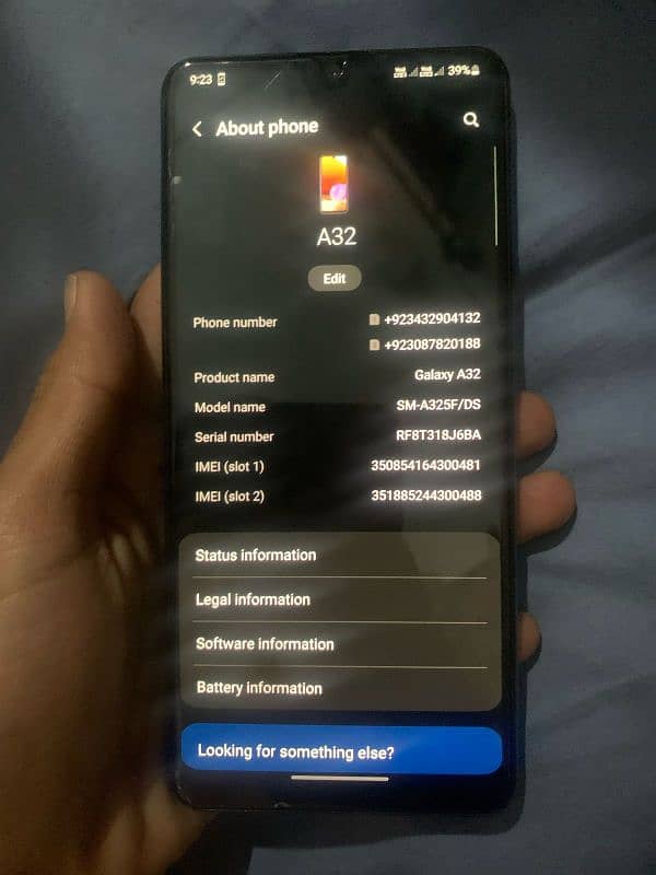 SAMSUNG GALAXY A32  6GB RAM 128 GB MEMORY 5