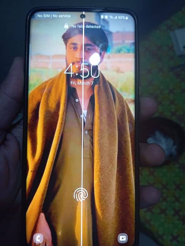 samsung s20 plus line in screen 0