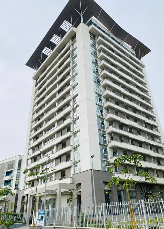 3 bedrooms semi Furnished apartment available for rent in DHA Phase 5 Penta square. 2