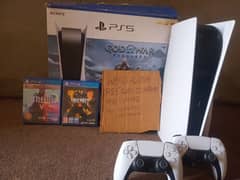 Playstation 5 with 2 controllers games