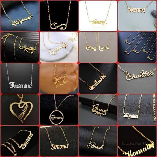 "Customized Your Name Necklace: 7