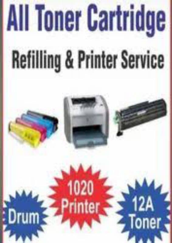 Toner Refilling & HP Printer Repairing 1