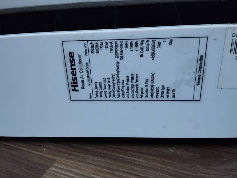 Hisense 1.5 Ton D. C Inverter Heat & Cool 2