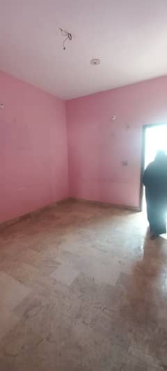 2 rooms flat + 1 washroom ( commode )  kitchen available for rent