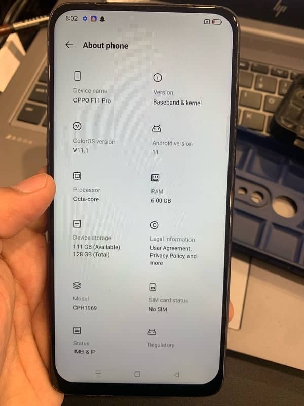 Oppo F11 Pro 6/128 9/10 Condition 1