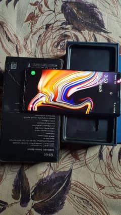 smsung glaxy note 9 condition 10 by 10  Dual sim Pta Approve