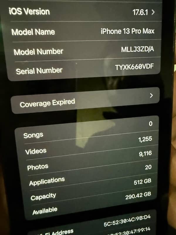 I phone 13 pro max 512 gb PTA Approved 8