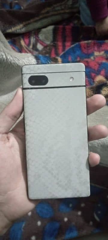 Pixel 6a with premium cover and snake back 1