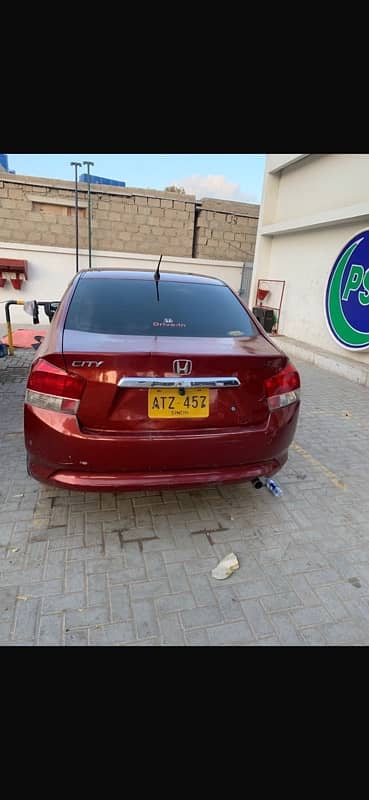 Honda City 2010 manual habanero red colour 2