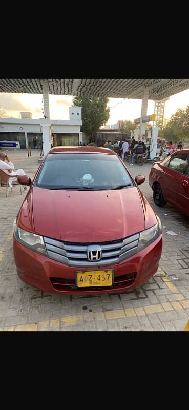 Honda City 2010 manual habanero red colour 5