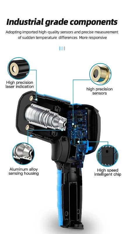 -50°C~2000°C Digital Infrared sports Non-contact Laser Temperatur 3