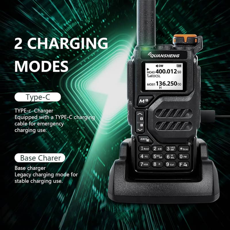 Quansheng UV-K5 Walkie Talkies Dual band Air band Encrypted Long Range 5