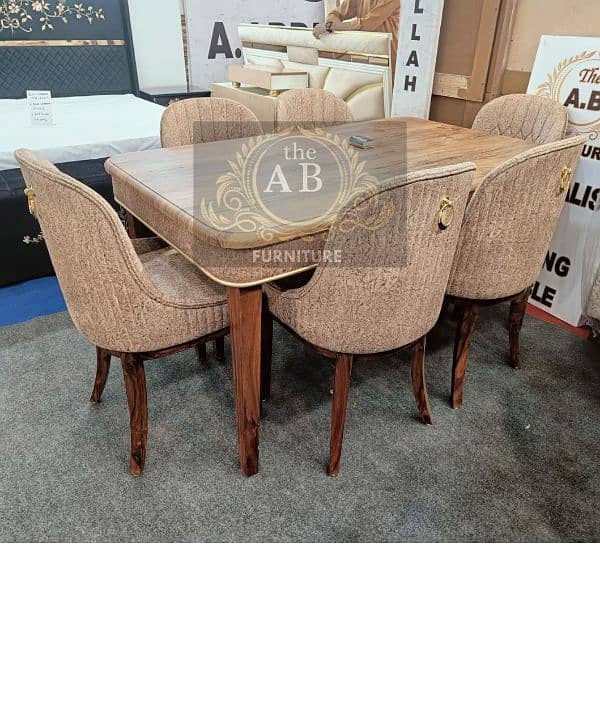 Luxurious Dining Table |Wooden, Glass, Pvc |Customized Dining Tables 3