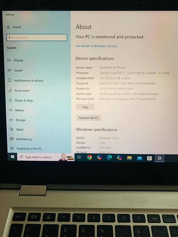 HP EliteBook 1030 G2 Core i5 7th Generation  16GB Ram 7