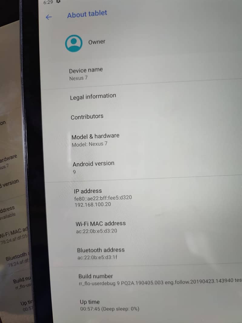 Google Nexus 7(Android Tablet) / ipad / tabs/tablet 3
