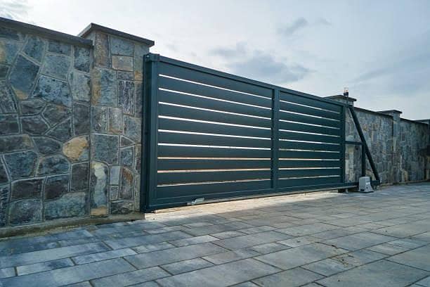 Steel Gate Design, Sliding Gate Design, Main Gate 1