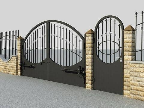 Steel Gate Design, Sliding Gate Design, Main Gate 4