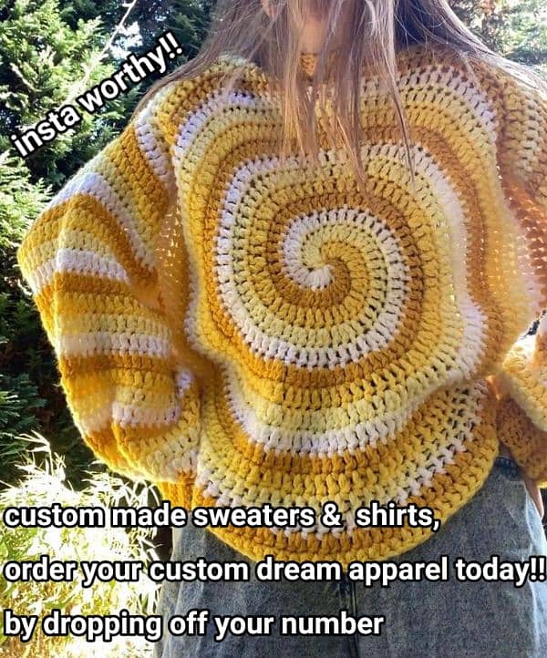 Customized crochet items & crochet apparel and products made on order 3