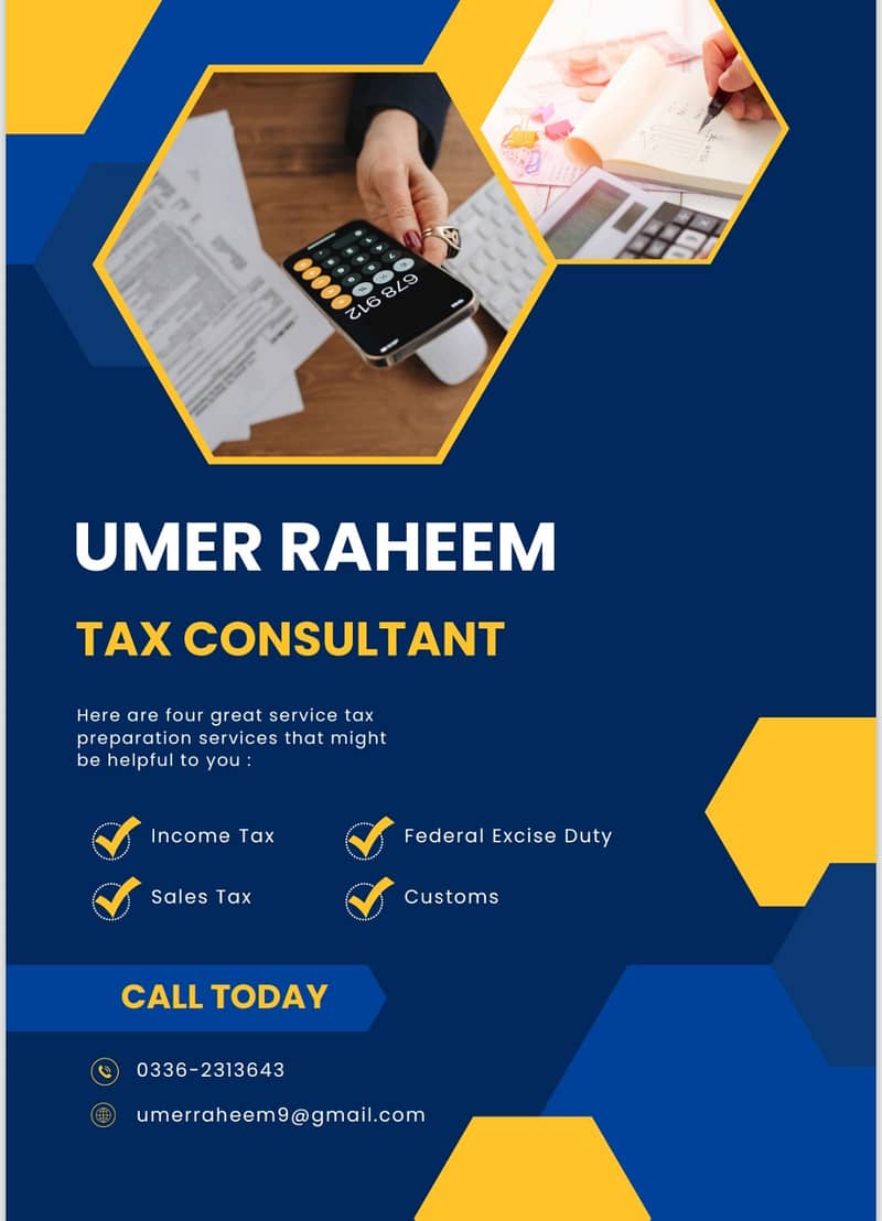 Expert Income Tax Consultant – Maximize Savings, Ensure Compliance! 0