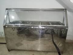 5 container stainless steel counter