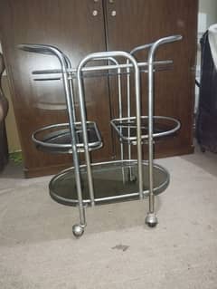 steel tea trolley